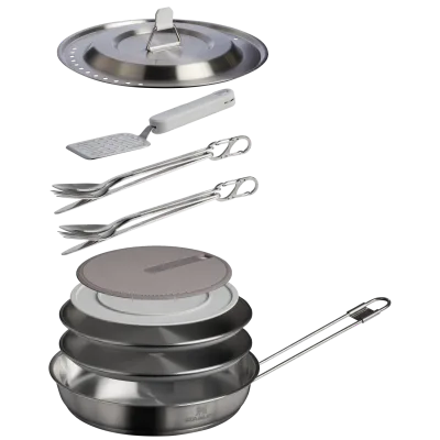 The Wildfare Pro Fry Pan Cookset 15-piece set | 1.1 QT